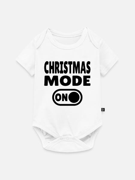 Christmas Mode ON - lustige Weihnachts-Sprüche - Baby Premium Kurzarmbody - Weiß