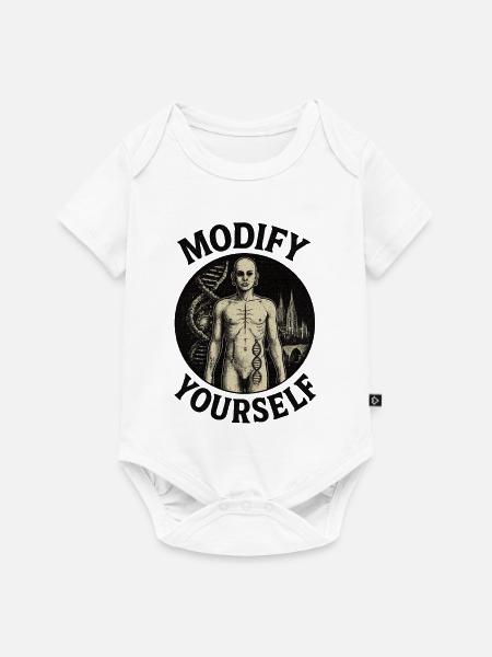 Modifiziere Dich Selbst - Baby Premium Kurzarmbody - Weiß