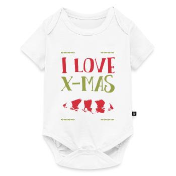 I love Xmas Christmas - Baby Premium short-sleeve bodysuit - white - Front
