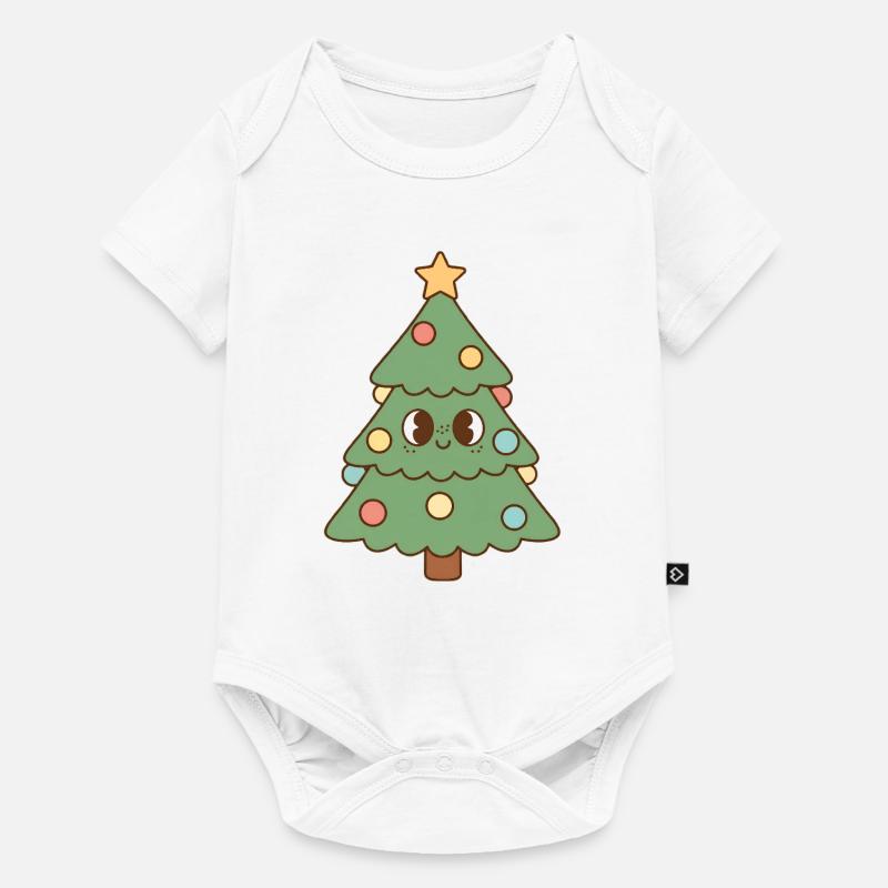 Arbre de Noël - Body à manches courtes Premium Bébé - blanc