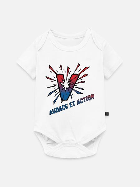 Audace et Action Vibes - Baby Premium Kurzarmbody - Weiß