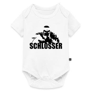 Schlosser - Baby Premium Kurzarmbody - Weiß - Vorne