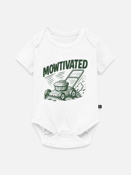 Mowtivated - Baby Premium Kurzarmbody - Weiß