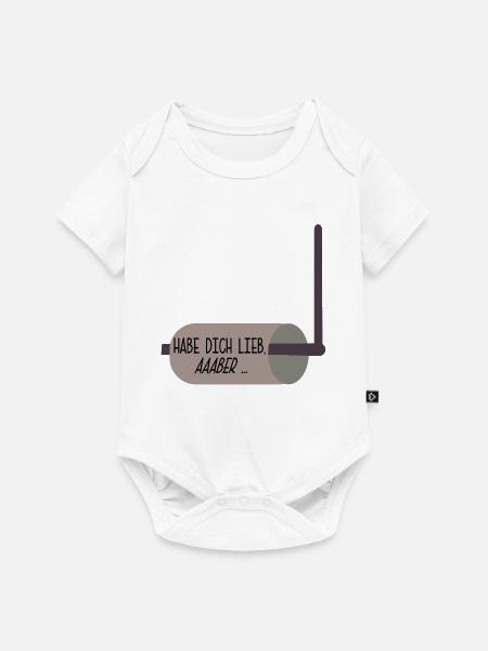 BEZIEHUNG PAPIER - Baby Premium Kurzarmbody - Weiß