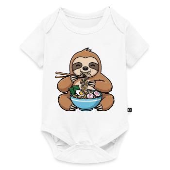 Sloth Asia Noodle Soup Ramen Malaysia China - Baby Premium short-sleeve bodysuit - white - Front