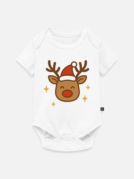 Rentiermodus aktiviert. - Baby Premium Kurzarmbody - Weiß