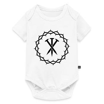 Three nails + Crown of thorns - Baby Premium short-sleeve bodysuit - white - Front