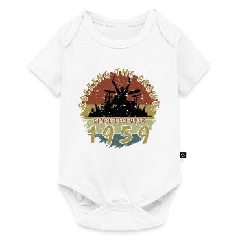 66th Birthday Rocking the crowd DRM 12/1959 - Baby Premium short-sleeve bodysuit - white - Front
