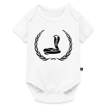 Snake Cobra Wreath - Baby Premium short-sleeve bodysuit - white - Front