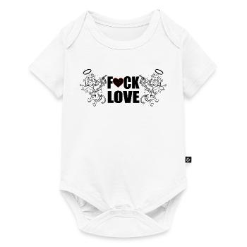 F... Liebe - Baby Premium Kurzarmbody - Weiß - Vorne