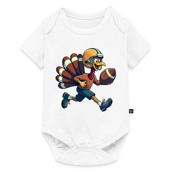 Thanksgiving Football Turkey - Baby Premium short-sleeve bodysuit - white - Front