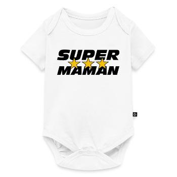 Super Mom - Mother's Day - Baby Premium short-sleeve bodysuit - white - Front