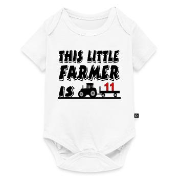Bauer - Baby Premium Kurzarmbody - Weiß - Vorne
