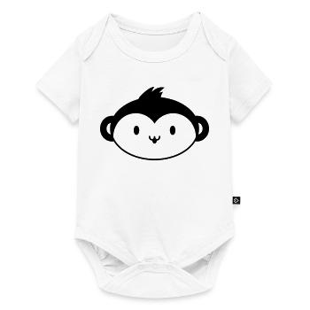 Monkey Queen – Crown Jungle Animal Motif Funny - Baby Premium short-sleeve bodysuit - white - Front
