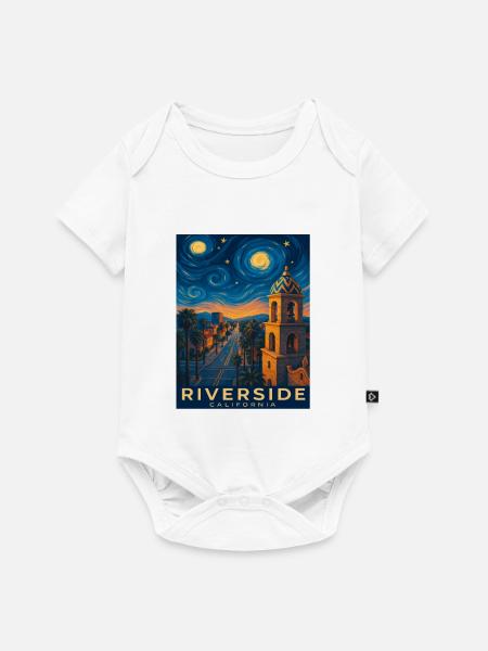 Riverside Kalifornien - Baby Premium Kurzarmbody - Weiß