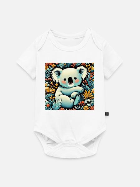 Koala - Baby Premium Kurzarmbody - Weiß