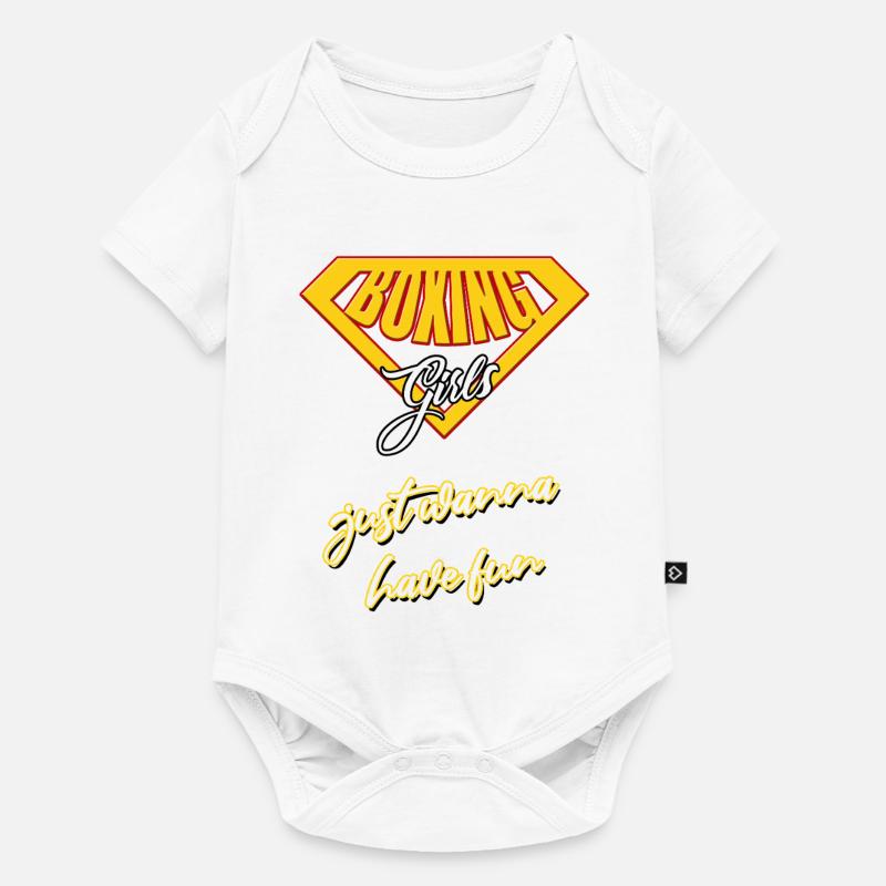 Boxeuse Fille - Body à manches courtes Premium Bébé - blanc