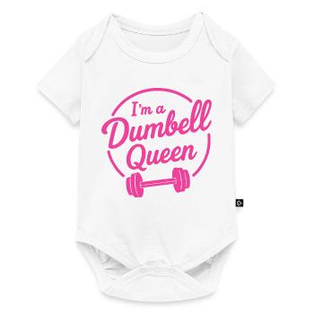 I'm a Dumbell Queen - Baby Premium short-sleeve bodysuit - white - Front