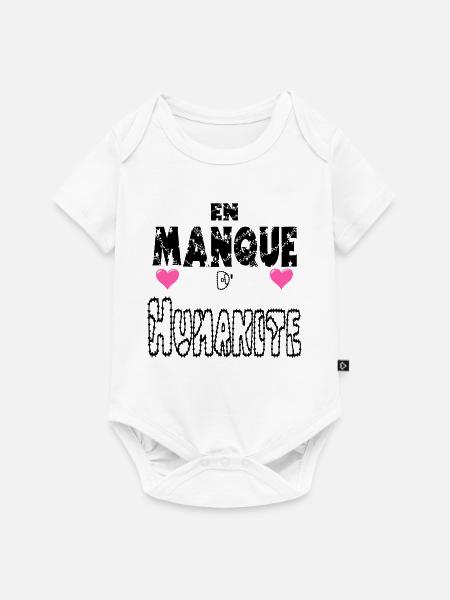 Ohne Menschlichkeit - Baby Premium Kurzarmbody - Weiß