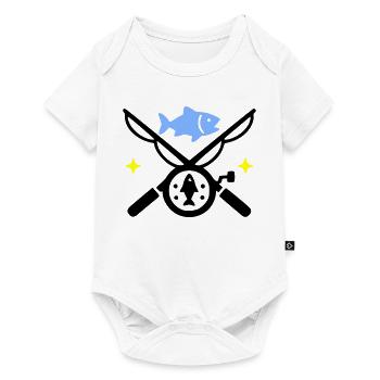 Fishing & Fishing | Petri Heil Hobby Logo - Baby Premium short-sleeve bodysuit - white - Front