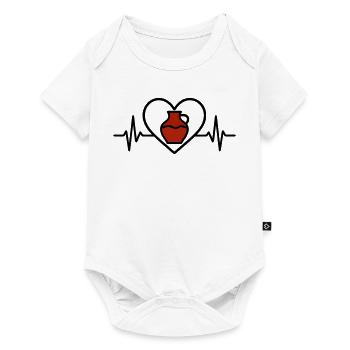 Pottery Heart Ceramic Vase Art Creative - Baby Premium short-sleeve bodysuit - white - Front