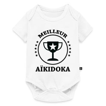 Best Aikido - Aikido - Baby Premium short-sleeve bodysuit - white - Front