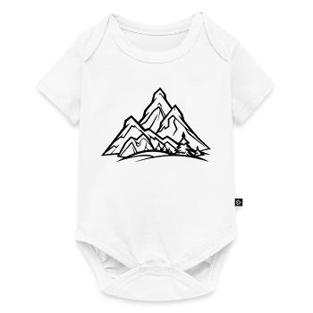 Montagnes - Body à manches courtes Premium Bébé - blanc - Devant