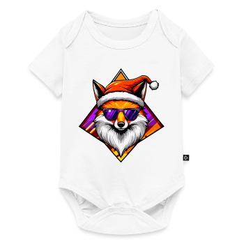 Fox Santa Swag - Baby Premium short-sleeve bodysuit - white - Front