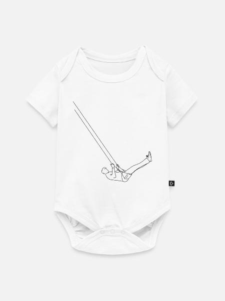 Schaukel - Baby Premium Kurzarmbody - Weiß