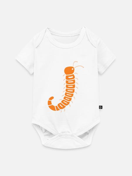 Tausendfüßler - Baby Premium Kurzarmbody - Weiß