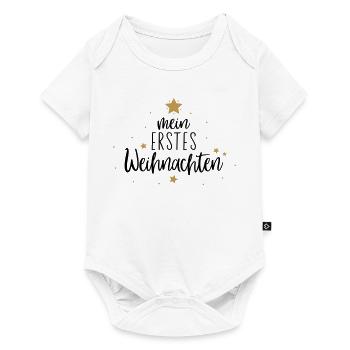 mon premier Noël - Body à manches courtes Premium Bébé - blanc - Devant