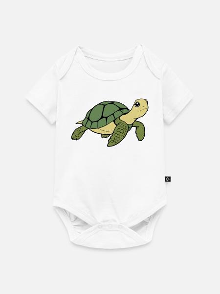 Schildkröten Schildkröten - Baby Premium Kurzarmbody - Weiß