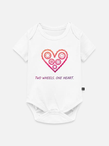 Gear-Herz-Schaltung - Baby Premium Kurzarmbody - Weiß
