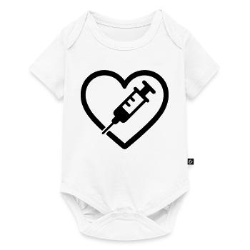 Heart + Nurse / Nurse – Super Parent I - Baby Premium short-sleeve bodysuit - white - Front