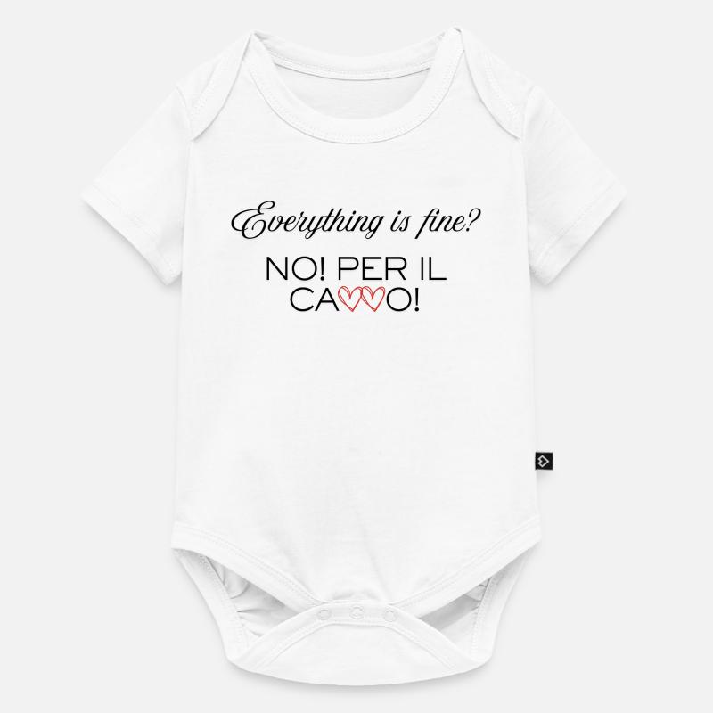 Everything_is_Fine - Body à manches courtes Premium Bébé - blanc