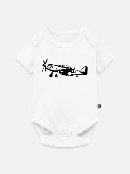 P-51 - Baby Premium Kurzarmbody - Weiß