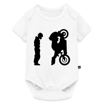 motocyclette - Body à manches courtes Premium Bébé - blanc - Devant
