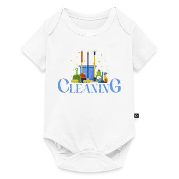 Colorful Cleaning Tool Illustration - Baby Premium short-sleeve bodysuit - white - Front