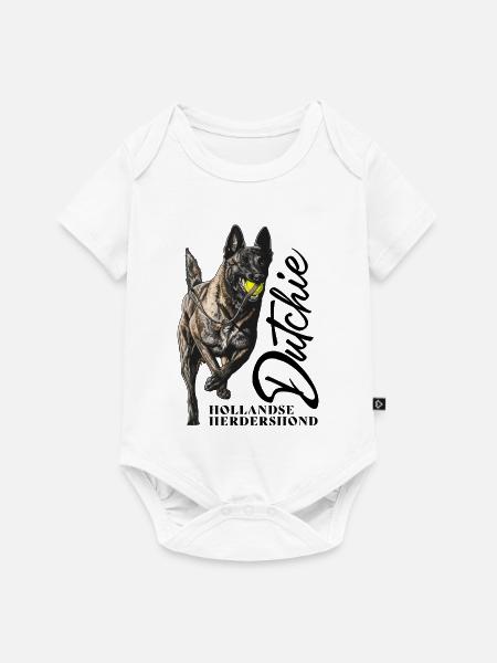 Dutch Shepherd – Dutchie - Baby Premium Kurzarmbody - Weiß