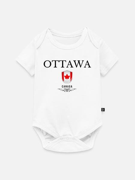Souvenir Ottawa, Ottawa Kanada - Baby Premium Kurzarmbody - Weiß