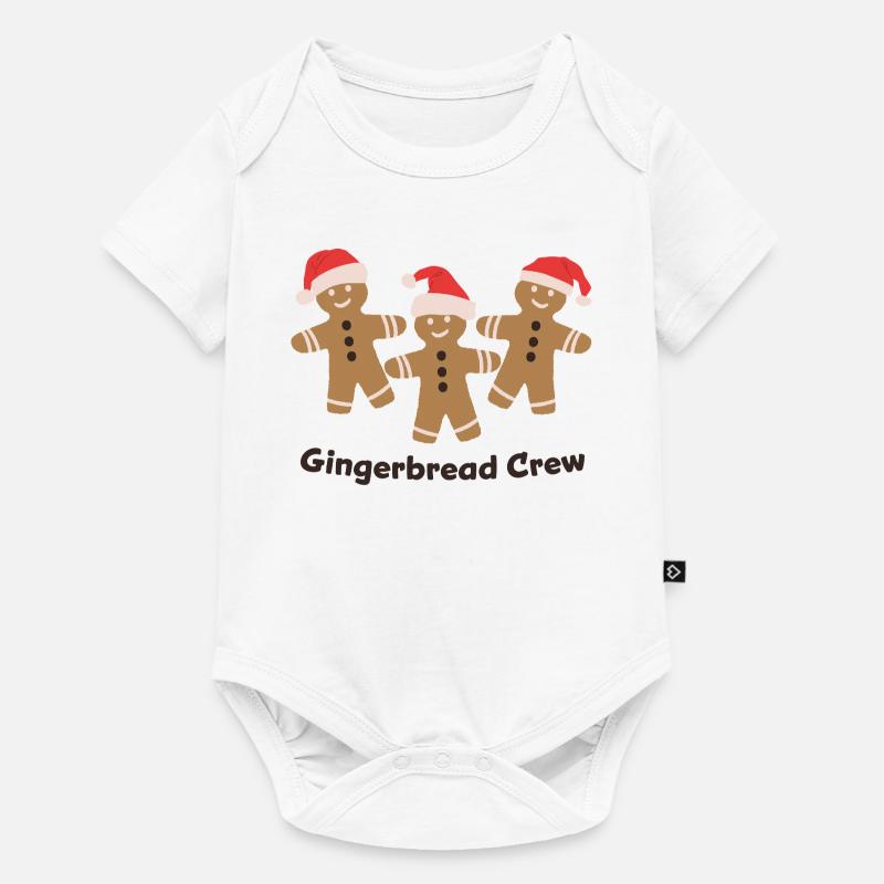 Gingerbread Crew - Cuisson de biscuits de Noël - Body à manches courtes Premium Bébé - blanc