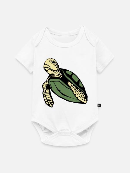 Schildkröten Schildkröten - Baby Premium Kurzarmbody - Weiß