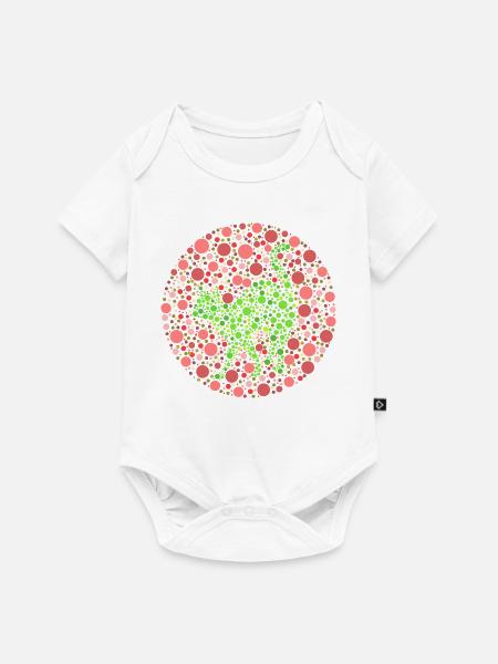 Farbtest Katze - Baby Premium Kurzarmbody - Weiß