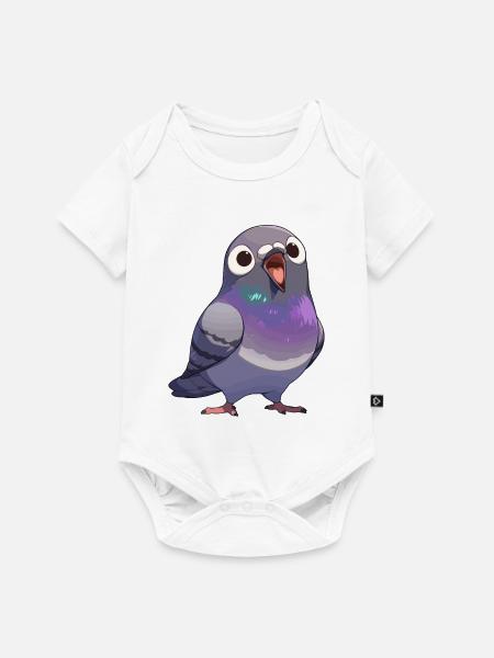 Tauben Taube - Baby Premium Kurzarmbody - Weiß