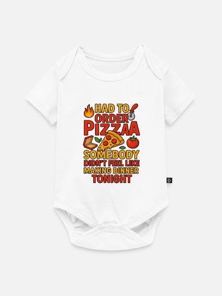 Pizzaabend-Proklamation, lustiges Beziehungsessen - Baby Premium Kurzarmbody - Weiß