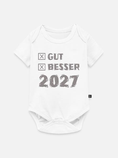 2027 - Baby Premium Kurzarmbody - Weiß
