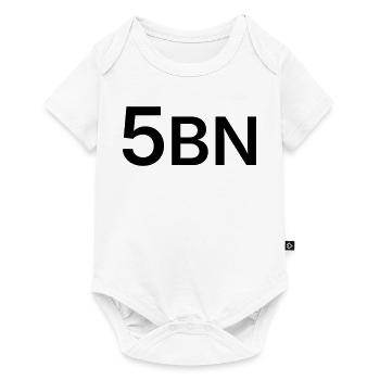 5BN lettering black - Baby Premium short-sleeve bodysuit - white - Front