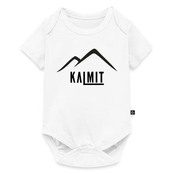 Sommet Minimal Silhouette de la Montagne - Body à manches courtes Premium Bébé - blanc - Devant