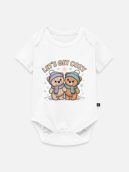 Lets Get Cozy - Baby Premium Kurzarmbody - Weiß