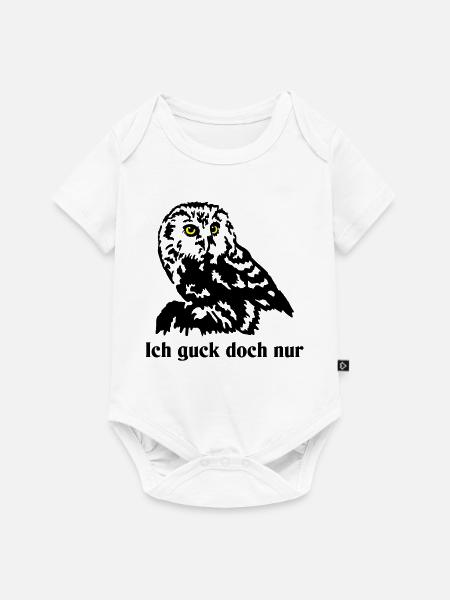 Steinkauz - Baby Premium Kurzarmbody - Weiß
